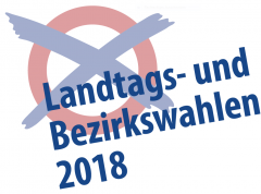 Logo Bezirks- und Landtagswahl 2018