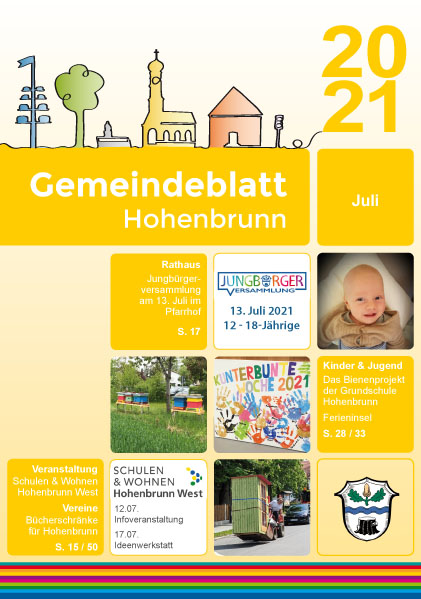 Gemeindeblatt Titelseite Juli 2021